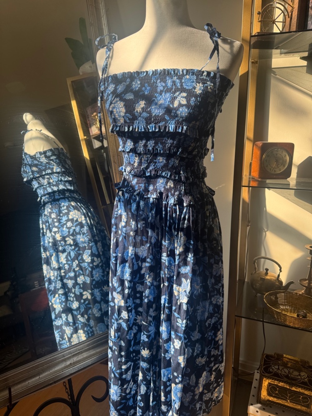 J. Crew Blue Floral Dress size xs